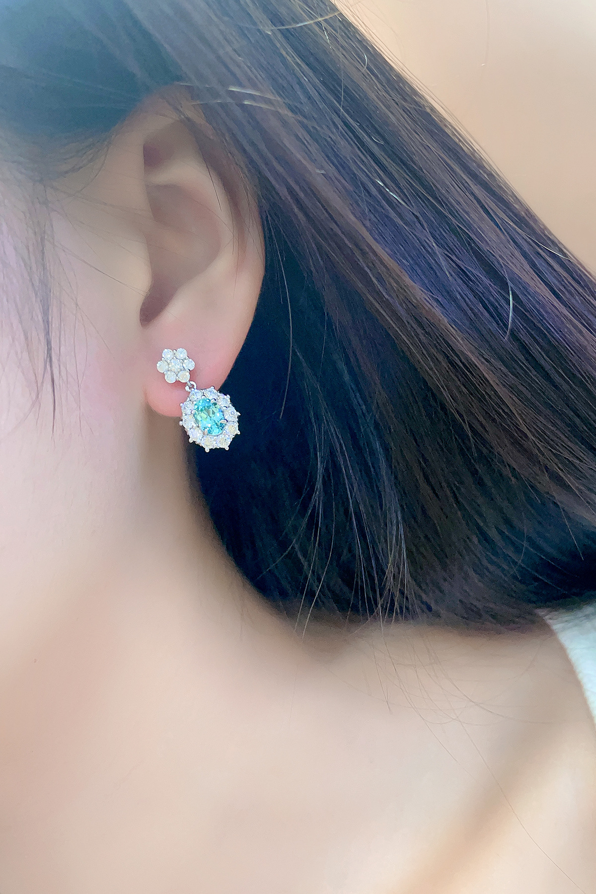 Does Moissanite Scratch Easily When Stored With Other Jewelry?(Image2) 培育帕拉伊巴耳坠-.jpg