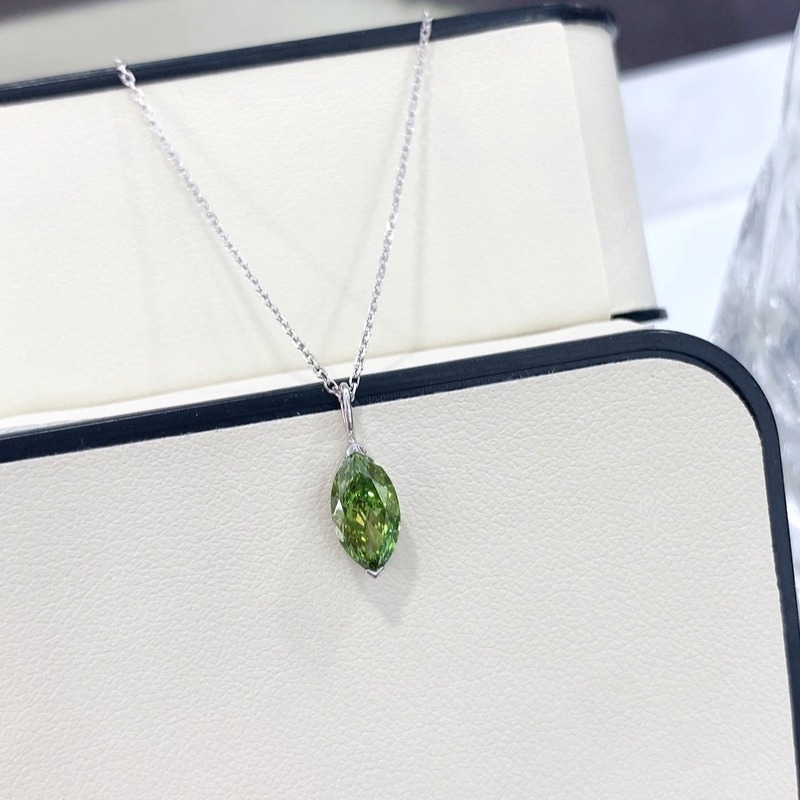 Marquise Cut Green Lab G