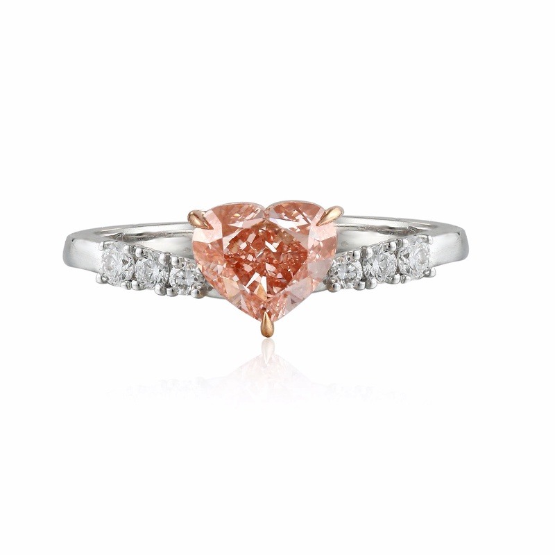 Heart Cut Fancy Pink Lab