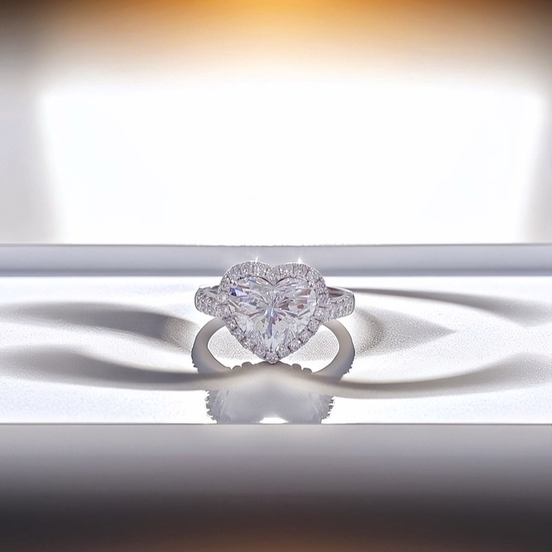 Custom Heart Cut Pave La