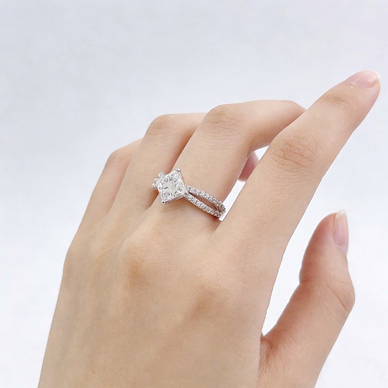 Custom Princess Cut Pave